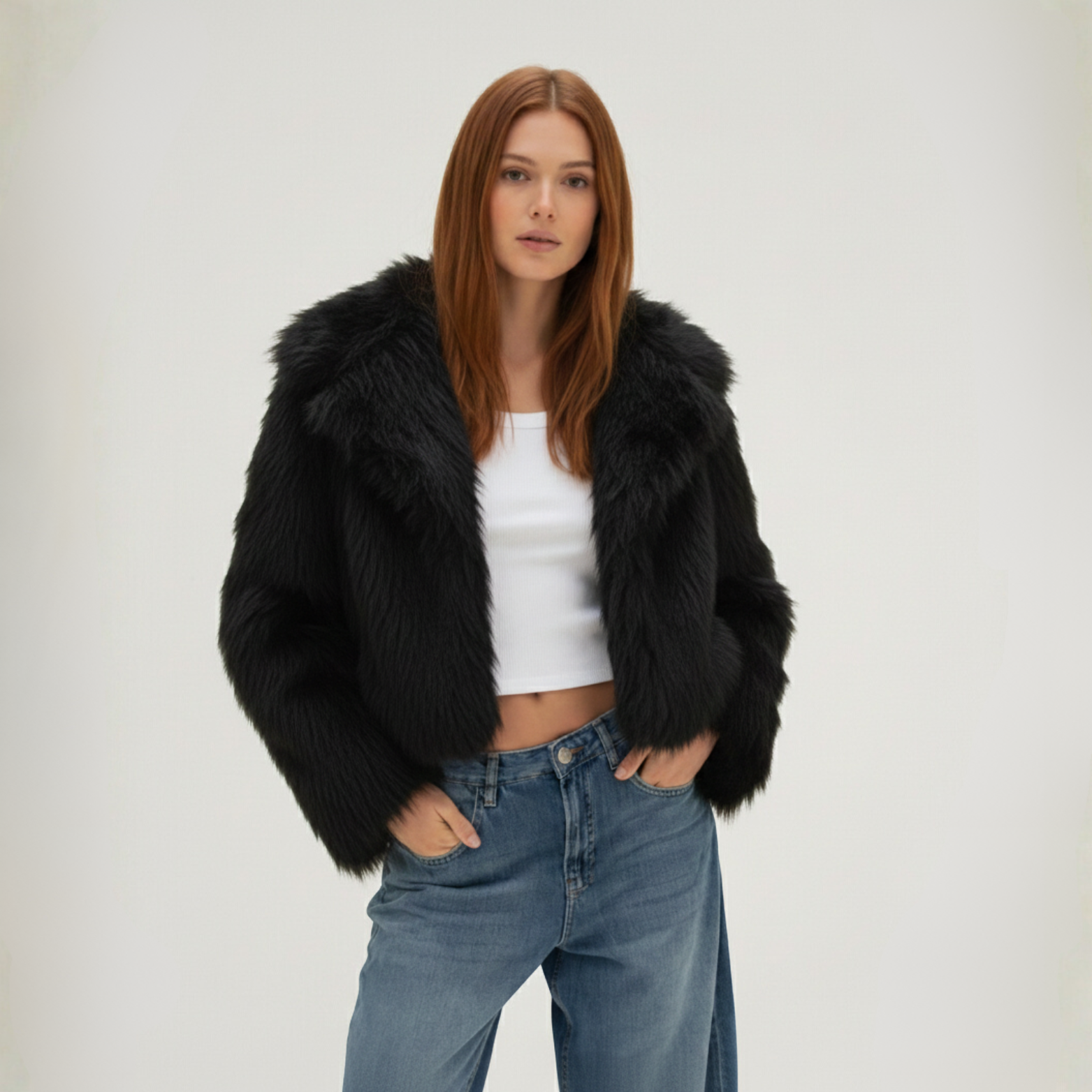 Cozélle Faux Fur Jacket